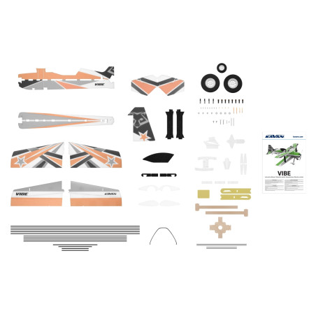 Aereo Kavan Vibe 1.00m PNP Arancione - FLASH RC
