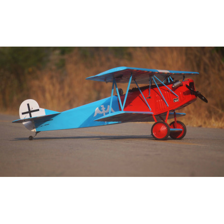 VQ Model Fokker D.VII .120 size EP-GP - Blue and Red