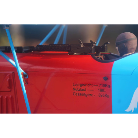 Modello VQ Fokker D.VII .120 misura EP-GP - Blu e rosso
