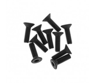 RC Car Parts - AXIAL AX31120 Hex Socket Flat Head 3x10mm (10) - FLASH RC