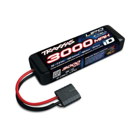 Batería Traxxas Lipo 7.4V 2S 3000mAh ID - 2827X - FLASH RC