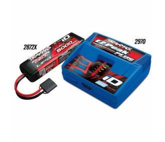 Traxxas Charger EZ-Peak Plus + 1 x Lipo 3s 5000mha iD 2872x - FLASH RC