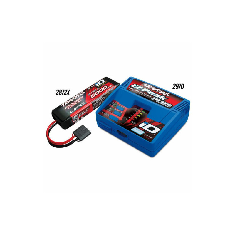Traxxas Chargeur EZ-Peak Plus  + 1 x Lipo 3s 5000mha iD 2872x - FLASH RC