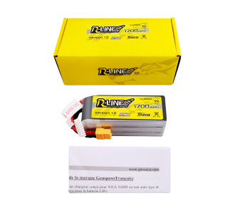 Batterie Tattu R-line V1.0 lipo 6S 22.2V 1700mAh 95C Steckdose xt60 - FLASH RC 2