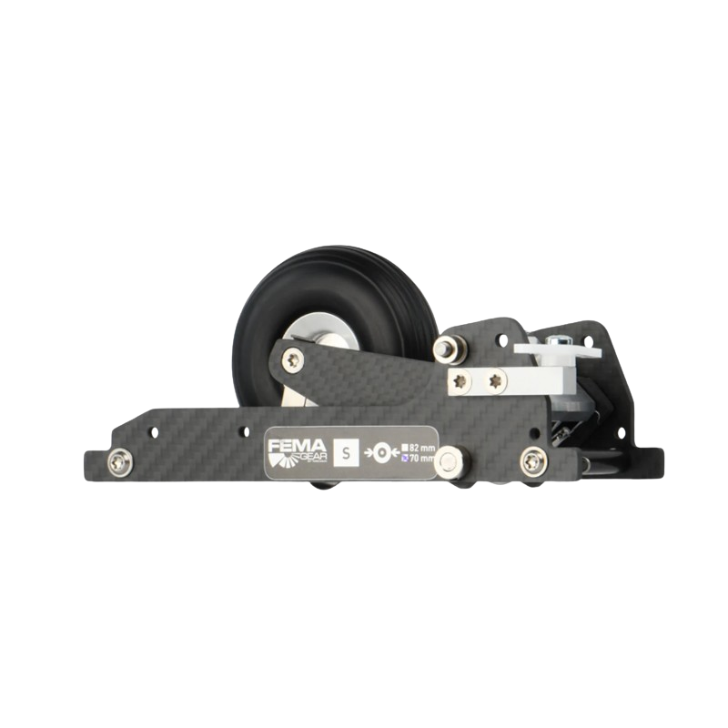 Tren de aterrizaje mecánico retráctil - FEMA 9830A Tren de aterrizaje retráctil 3-7kg (sin rueda) - FLASH RC