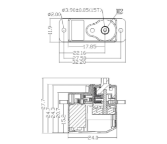 Servo Robbe FS151 BB MG HV 2
