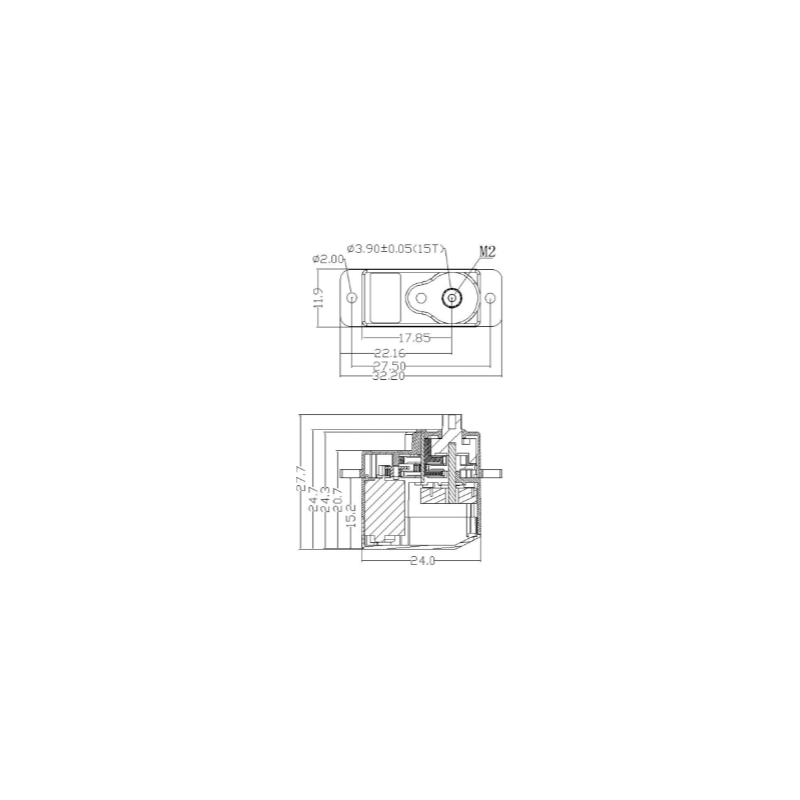 Servo Robbe FS151 BB MG HV - FLASH RC