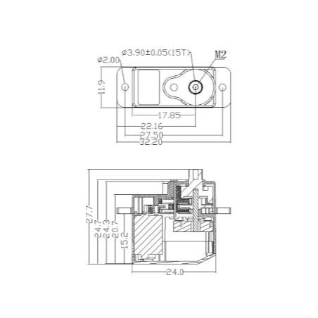 Servo Robbe FS151 BB MG HV - FLASH RC