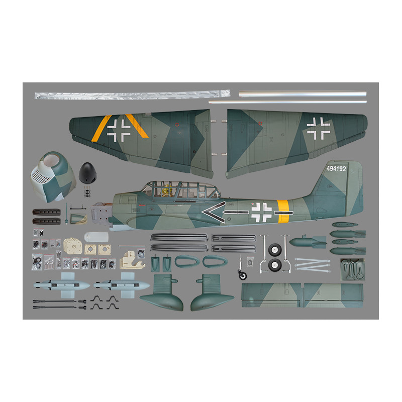 Warbirds RC - Modelo Phoenix Stuka Ju87 60cc GP/EP ARF 2.40m - FLASH RC