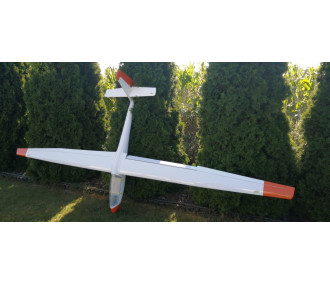 GLIDER IT ASW-15 FS xtr Blanc/Orange 3.75m - FLASH RC