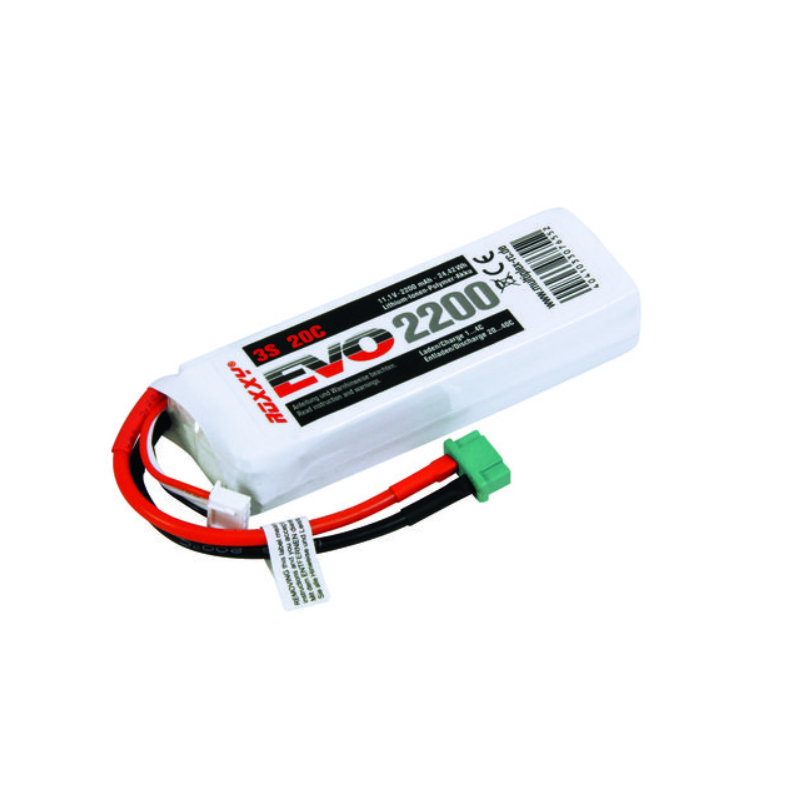 Batteries de propulsion avions RC - Accu Lipo ROXXY EVO 3S 2200mAh 20C av.BID-Chip - FLASH RC
