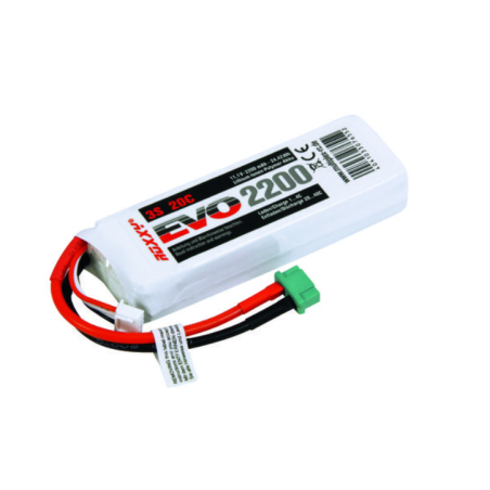 Batteries de propulsion avions RC - Accu Lipo ROXXY EVO 3S 2200mAh 20C av.BID-Chip - FLASH RC