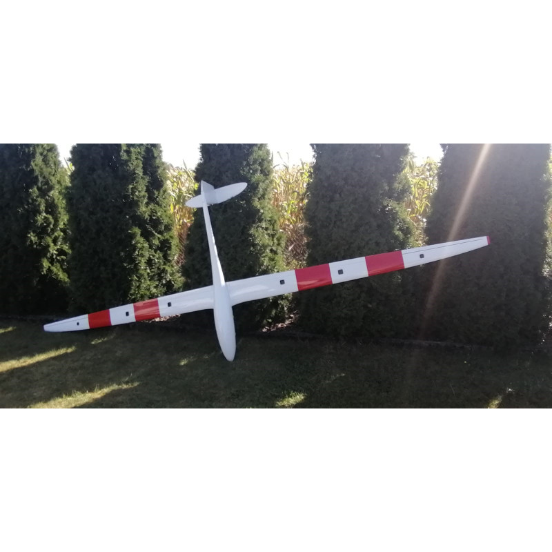 GLIDER IT Diana 3 FS xtr Blanco/Rojo 4.5m - FLASH RC