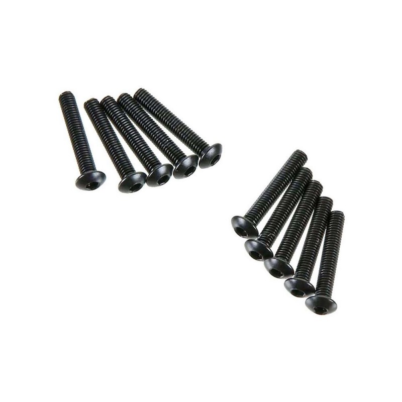 Piezas de repuesto para coches RC - AXIAL AXA118 Cabeza de botón hexagonal M3x18mm (10) - FLASH RC