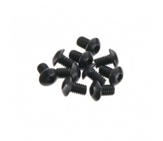 Piezas de repuesto para coches RC - AXIAL AX31194 Cabeza de botón hexagonal 2,6x4mm (10) - FLASH RC