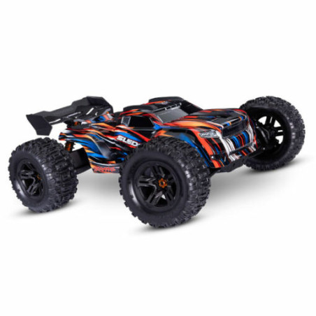 Traxxas SLEDGE Orange 4WD 2.4Ghz ( sans accus ni chargeur )  95096-4-ORNG - FLASH RC