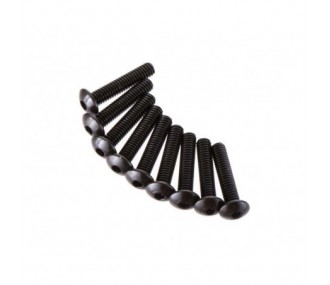 Ricambi per auto RC - AXIAL AX31195 Bussola esagonale a testa di bottone 2,6x12mm (10) - FLASH RC