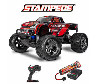 Traxxas STAMPEDE 2WD 2.4Ghz RTR Brushed Rouge (avec accus et chargeur) 36254-8-RED - FLASH RC