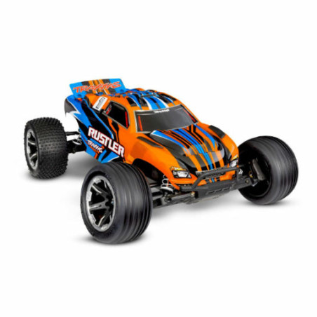 Traxxas RUSTLER Brushed Orange 2WD 2.4Ghz RTR (mit Akkus & Ladegerät) 37254-8-ORNG