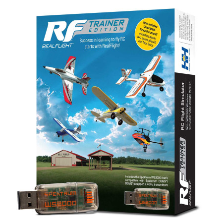 RealFlight Trainer Edition RC simulator with USB dongle for WS2000 wireless simulator