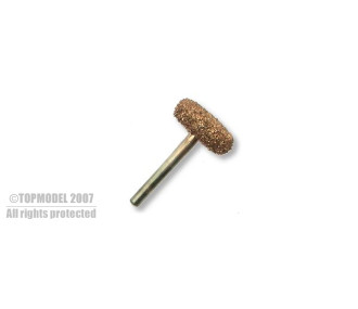 MEULE CYL. DIAM 20mm AXE 3mm GROS GRAIN - FLASH RC