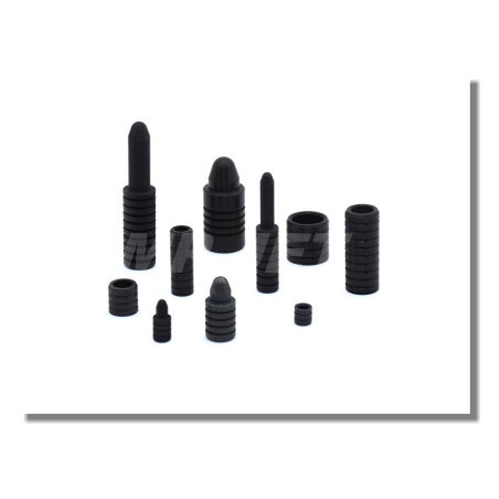 PIE DE CENTRO Ø12mm, corto, 1 juego
