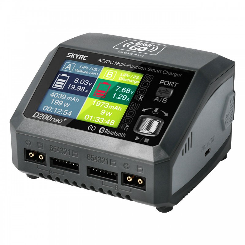 Caricatore D200 Neo+ NFC Duo 1-6s (AC 2x200W, DC 2x400) SKYRC - FLASH RC