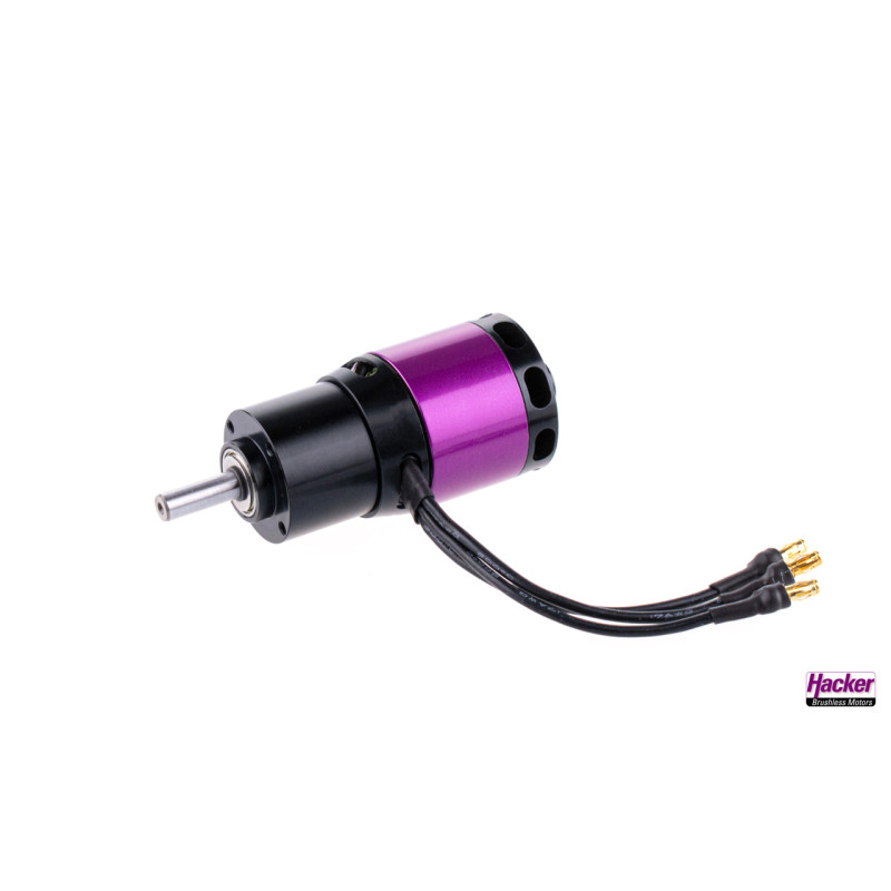 Untersetzte Motoren - A30 12L V2 6-Pole Hacker + Untersetzungsgetriebe 6,7:1 - FLASH RC