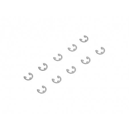 RC car parts - AXIAL AXA1391 E4 E-Clip (10) - FLASH RC