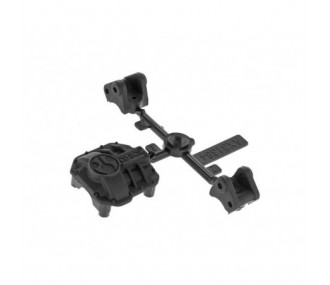 Ricambi RC Auto - AXIAL AX31437 AR44 Diff Cover & Link Mounts Black - FLASH RC