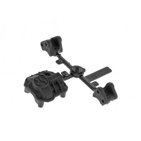Ricambi RC Auto - AXIAL AX31437 AR44 Diff Cover & Link Mounts Black - FLASH RC