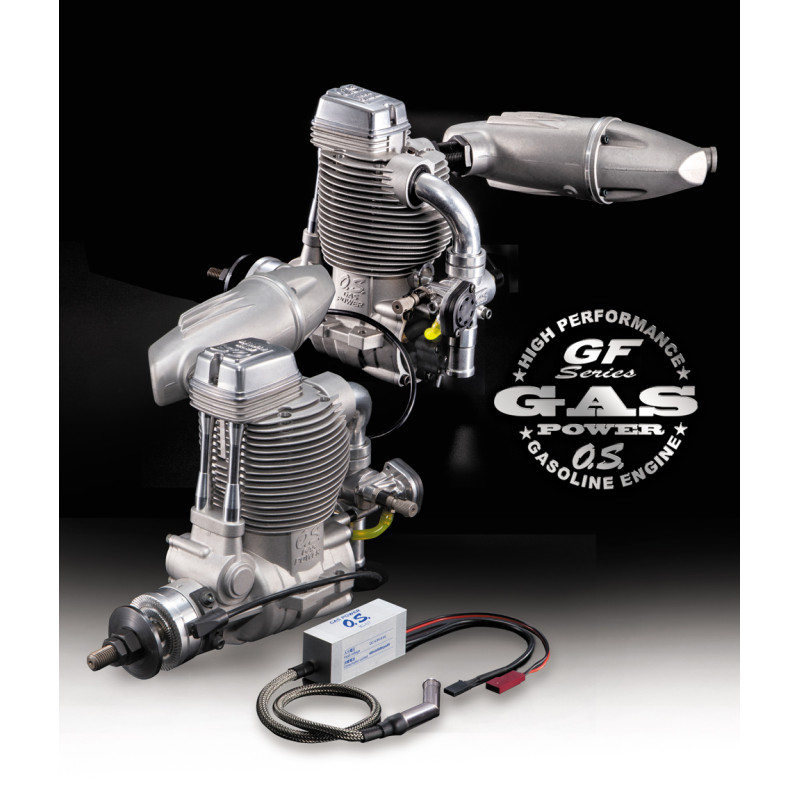 Motores gasolina - Motor gasolina 4T OS GF 30 con silenciador - FLASH RC