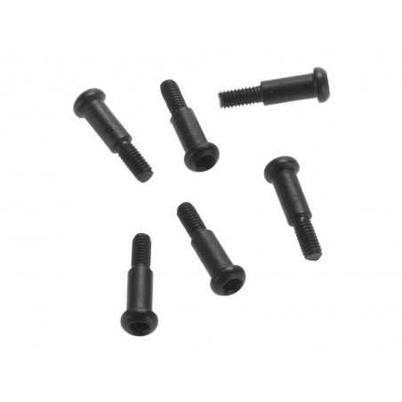 RC Car Parts - AXIAL AX31490 Hex Sckt ButtonShlder Screw M2.5x6x12mm(6) - FLASH RC