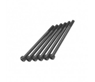 Ersatzteile RC-Cars - AXIAL AX31492 Cap Head M2.6x40mm Black (6) - FLASH RC