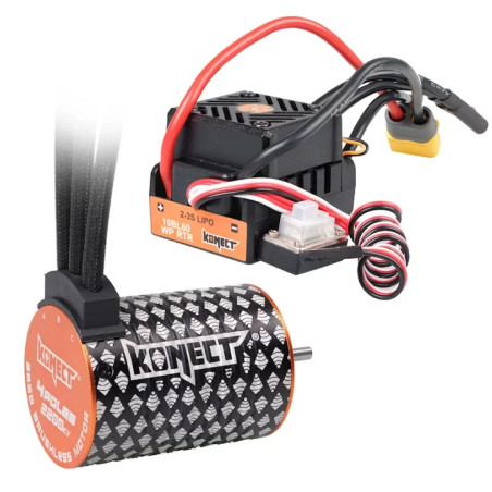 Combo - Konect Combo Brushless 1/10 : esc 50A + motor 3652SL 3500KV + prog. card - FLASH RC