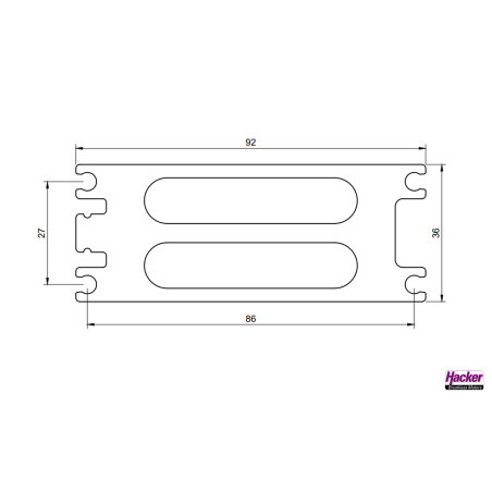 Portabatterie PCB "compatto" 18650 /21700