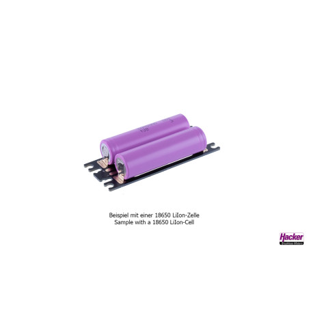 Portapilas PCB "compacto" 18650 /21700