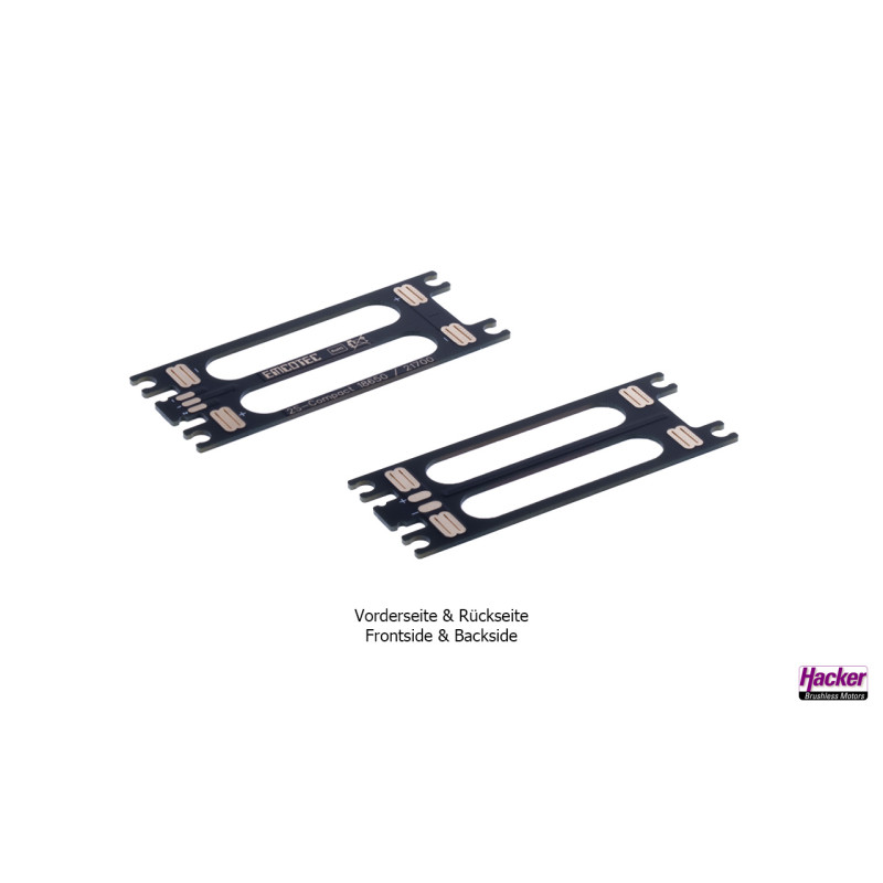 Portapilas PCB "compacto" 18650 /21700