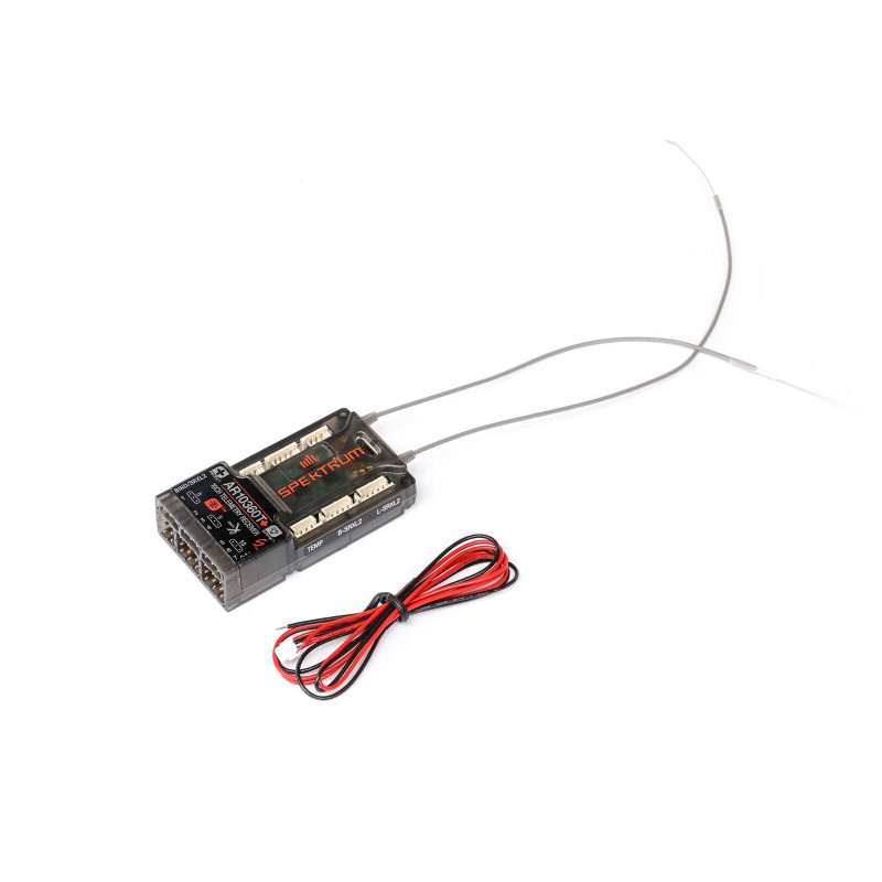 DSM2/DSMX 2.4Ghz SPEKTRUM - Spektrum AR10360T DSMX AS3X/SAFE 10-channel telemetry receiver - FLASH RC