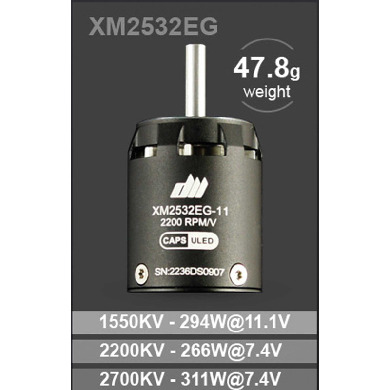 Motor Dualsky XM2532EG-11 (47,8g, 1370kv, 372W)