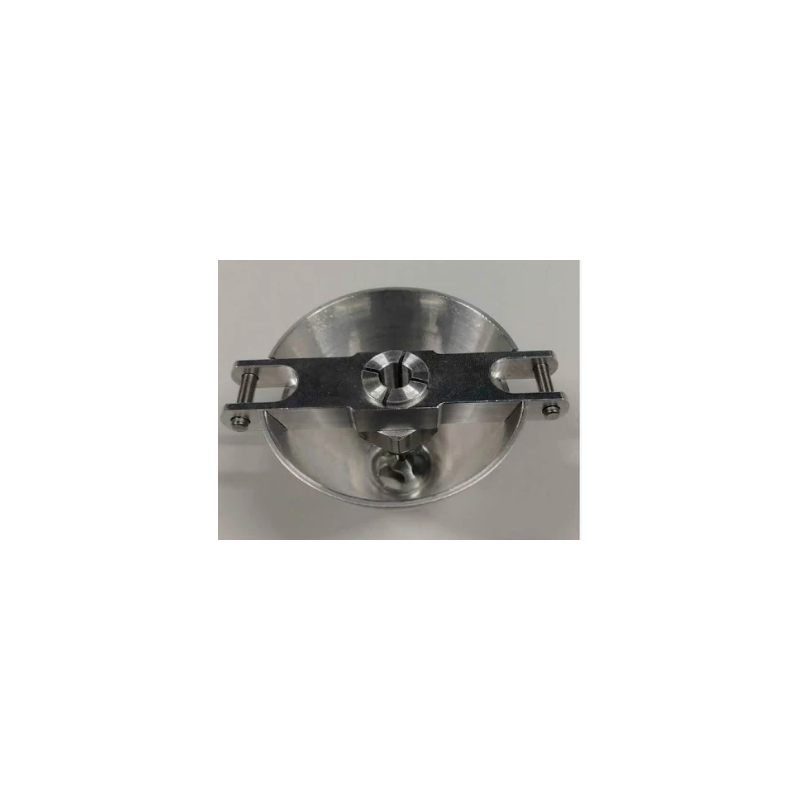 Cono de aluminio ventilado Ø30mm (mecanizado CNC) con palas en forma de H para eje de 3mm