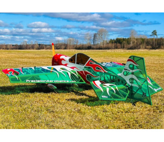 Precision Aerobatics Addiction X (V3) verde ARF circa 1,27m - con LED- FLASHRC