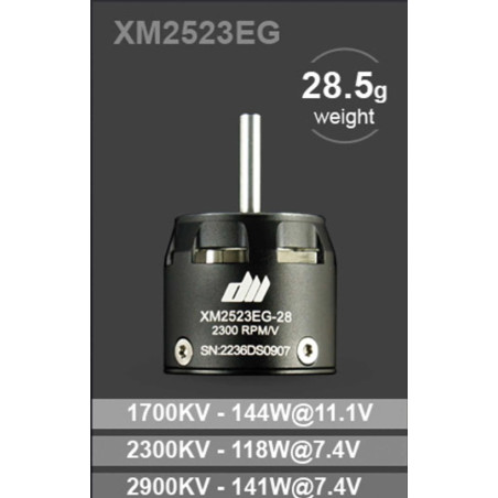 Dualsky XM2523EG-28 motor (28.5g, 2300KV)