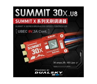 Dualsky Controller SUMMIT 30X. 2-6S Ubec 8V - Dualsky