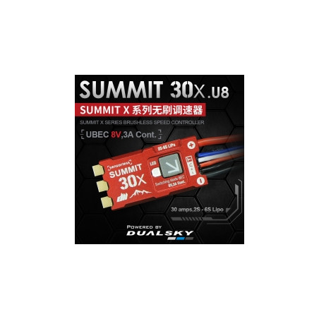Dualsky Controller SUMMIT 30X. 2-6S Ubec 8V - Dualsky