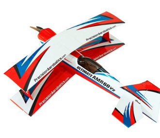 Precision Aerobatics Ultimate AMR 60 Rot Weiß Blau ARF ca.1.3m- FLASH RC Flugzeug