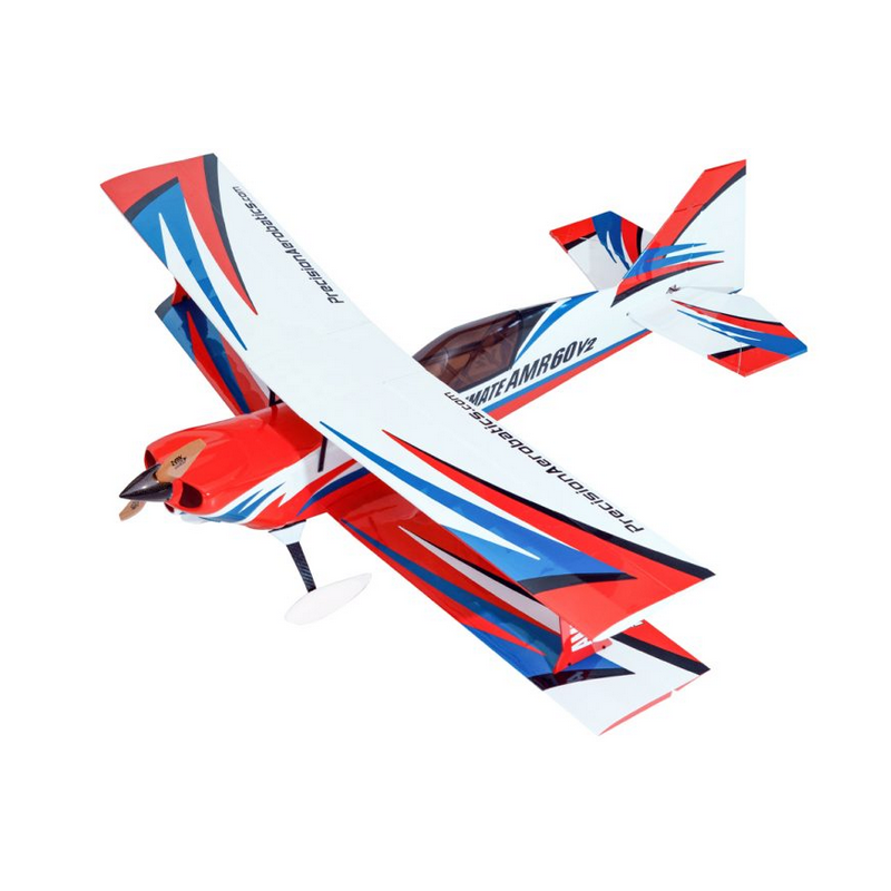 Aeromobili di precisione acrobatici Ultimate AMR 60 rosso bianco e blu ARF circa 1,3m- FLASH RC
