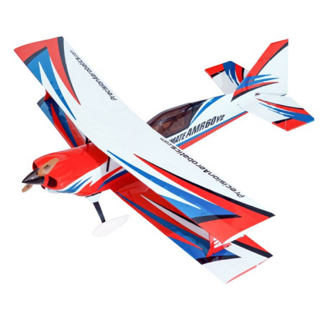 Aeromobili di precisione acrobatici Ultimate AMR 60 rosso bianco e blu ARF circa 1,3m- FLASH RC