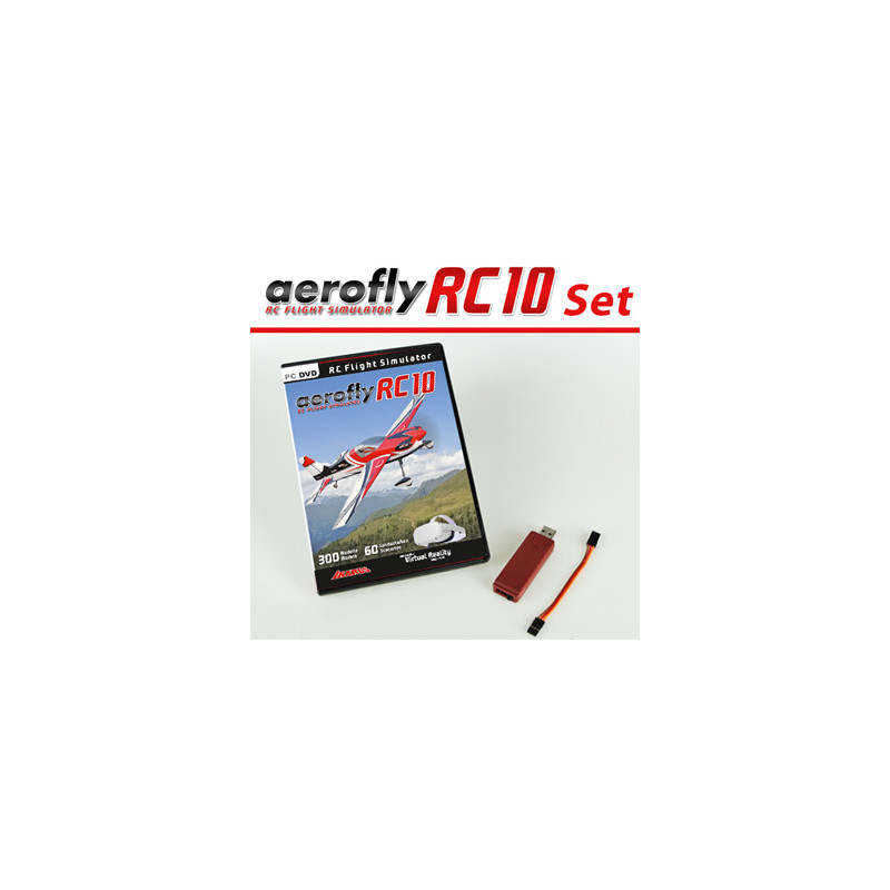Simulador Aerofly RC10 + interfaz Graupner