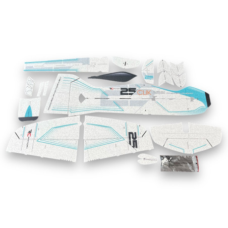 Aereo RC Fabbrica Clik 25 Rosso ca.0.84m- FLASH RC